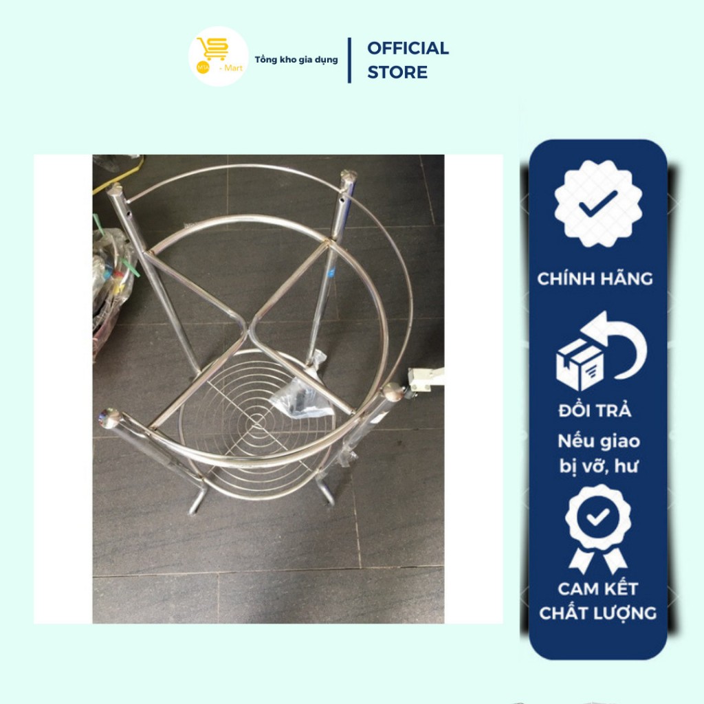 Kệ Để Bình Nước Inox, Kệ Bình Lọc, Chân Inox Để Xô Đá/Bình Nước Tiện Lợi, Dày Dặn | MTA-MART