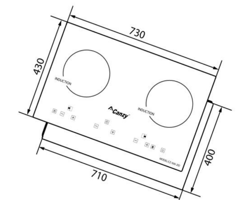 Bếp từ đôi Canzy Cz 500-2ID