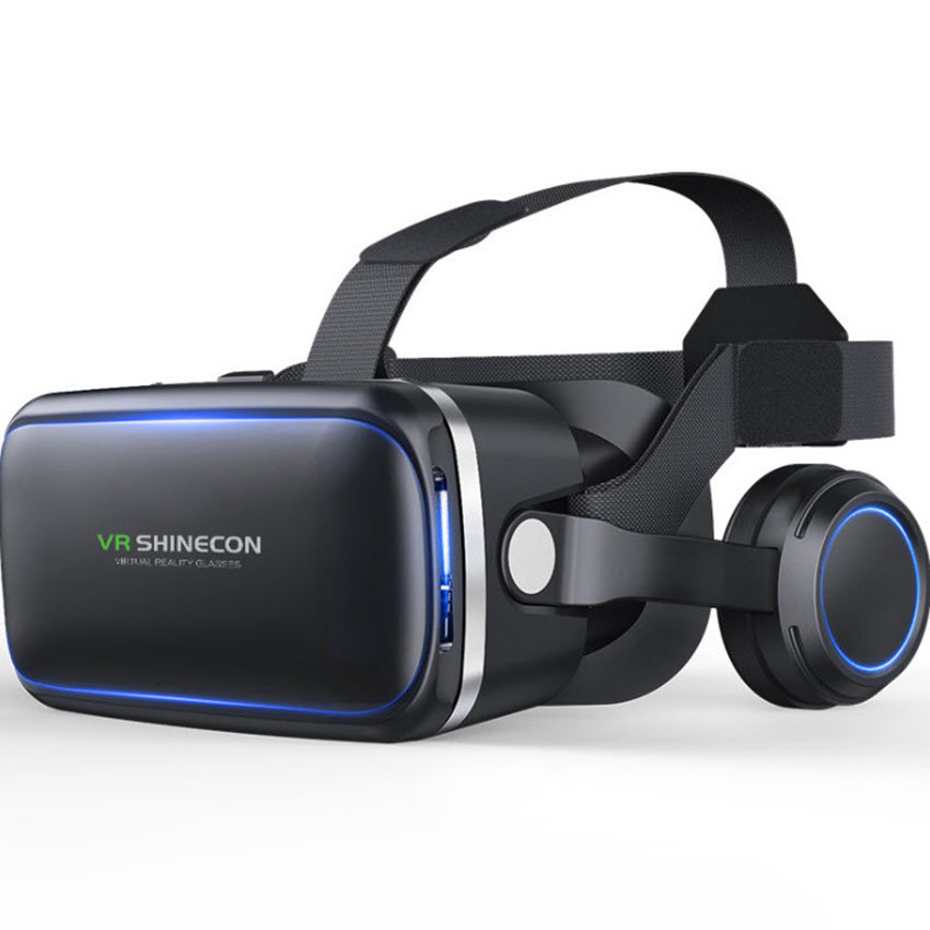 Shinecon 6.0 Vr Glasses Support Watching 3D Movies on Smartphones. Free Bluetooth Game Controller