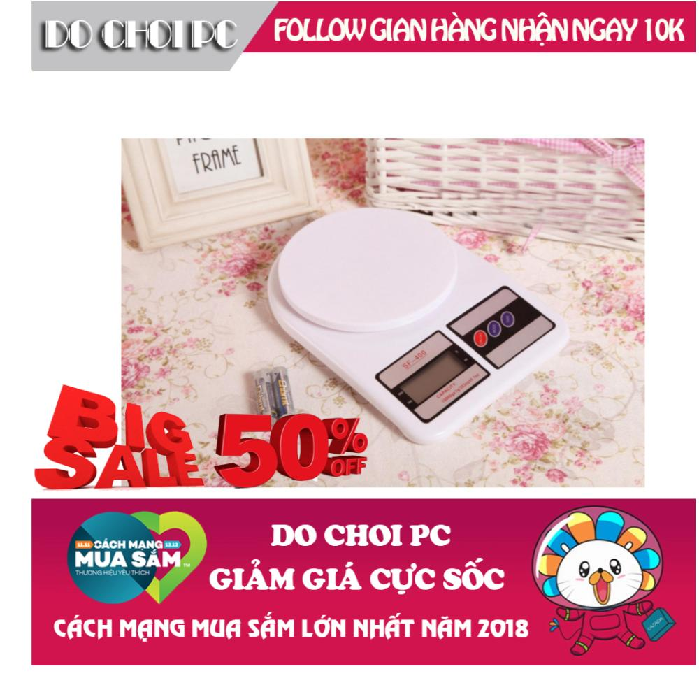 Cân điện tử electric mini sf-400 + tặng 2 pin aaa
