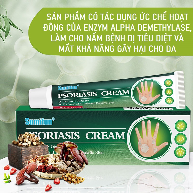 Kem Bôi Thảo Dược SUMIFUN Psoriasis Cream 20G Giúp Kháng Khuẩn Chống ...