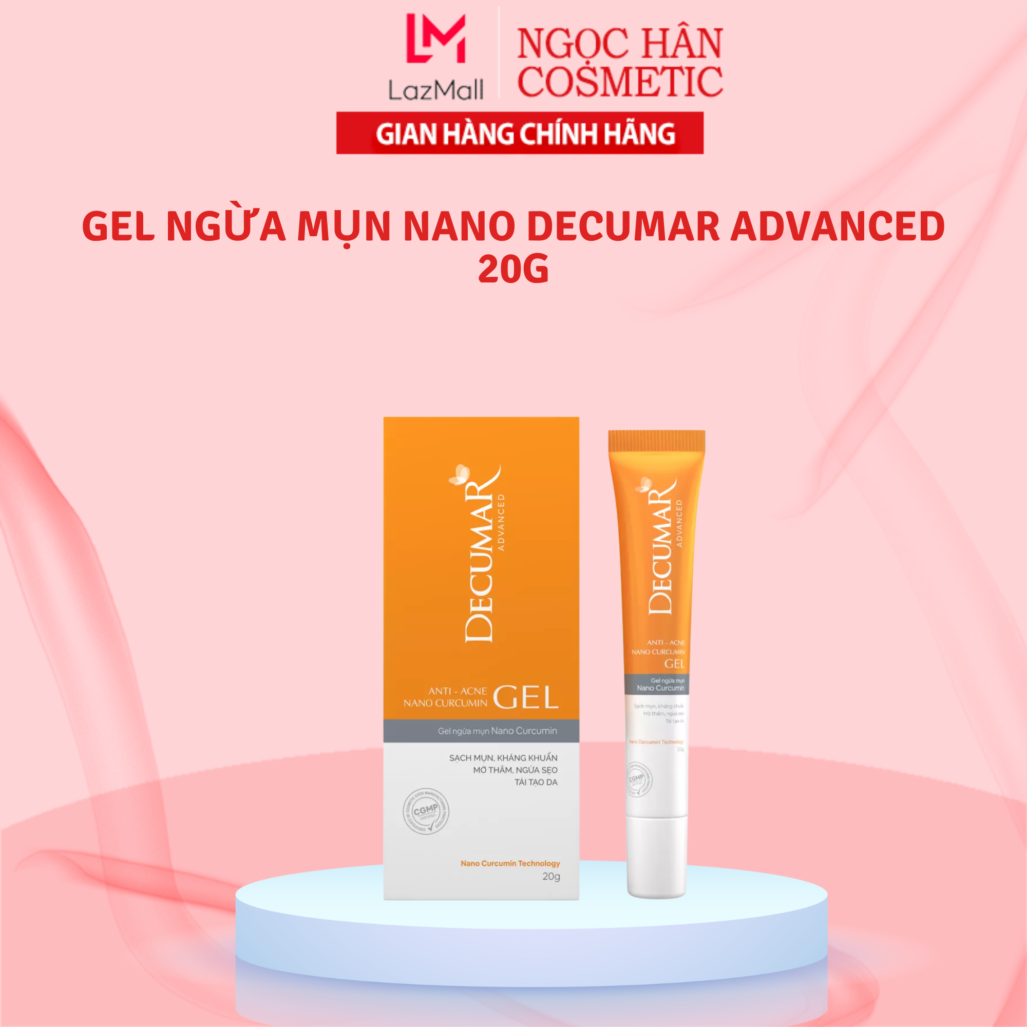 Gel ngừa mụn Nano Decumar Advanced 20g - ngochancosmetics