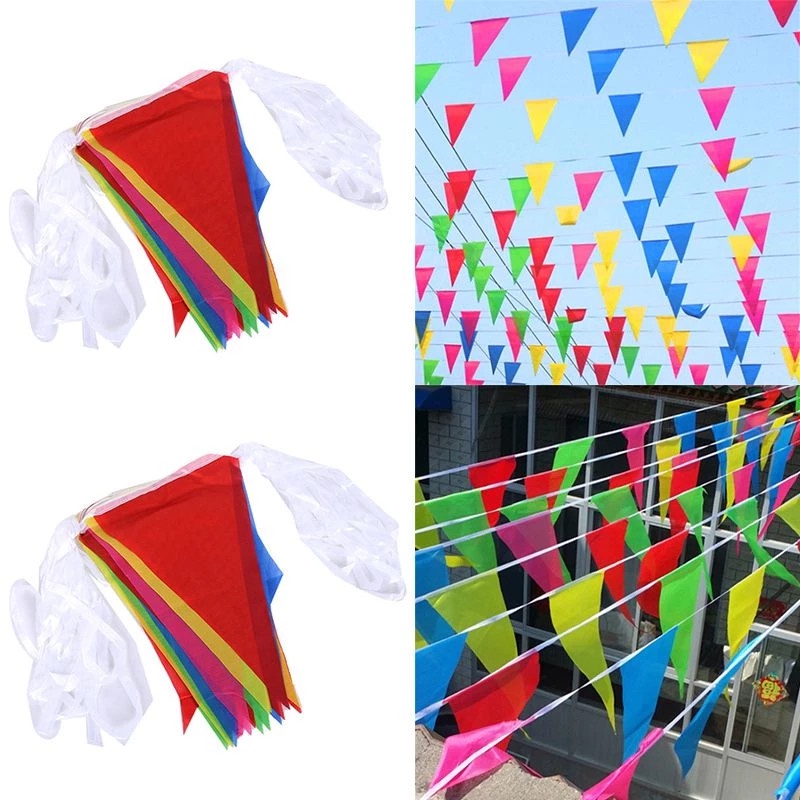 Combo 100m cờ dây tam giác, cờ đuôi nheo đẹp