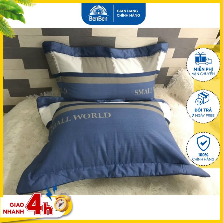 1 vỏ gối cotton Thắng Lợi size 40x60cm hàng cao cấp siêu bền - Ben Ben - chat chọn mẫu