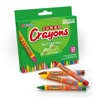 Sáp Màu Duka Jumbo Crayons 12 Màu DK 3304 - 12 An Toàn Cho Trẻ thumbnail