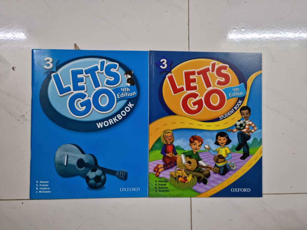 Bộ Let's go 3 bản 4th cho bé ( bộ 2 cuốn SB + WB)