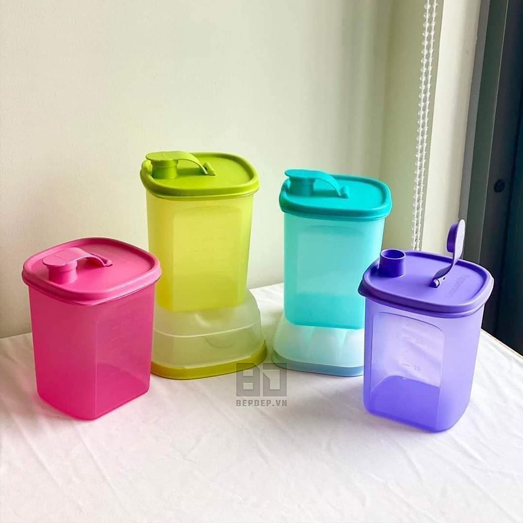 Bình Tupperware Slim line Pitcher 1L - Bình đựng kín khít, đa dụng, nhiều màu