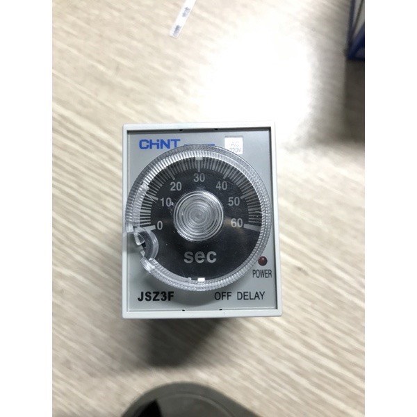 Rơ le thời gian Chint JSZ3 loại 60s,rơ le thời gian off delay Chint JSZ3,relay timer JSZ3,chint time relay,relay off delay