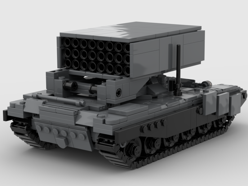 Le Go Đồ Chơi Lắp Ráp Xe Tank Tos-1A