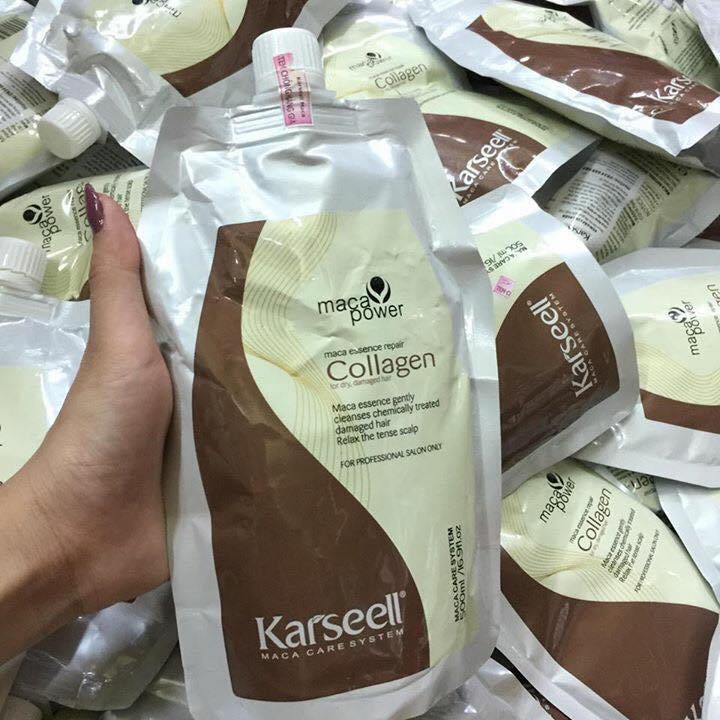 Kem hấp ủ tóc Collagen Karseell 500ml
