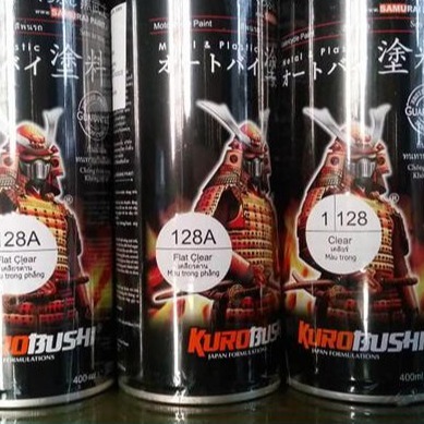 Sơn samurai bóng - Chai phủ bóng 128 sơn xịt samurai
