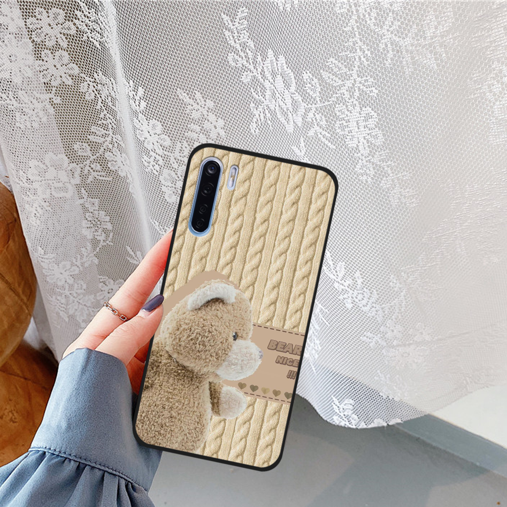 Ốp lưng Oppo A91 / Reno 3 họa tiết gấu bearr cute, đáng yêu