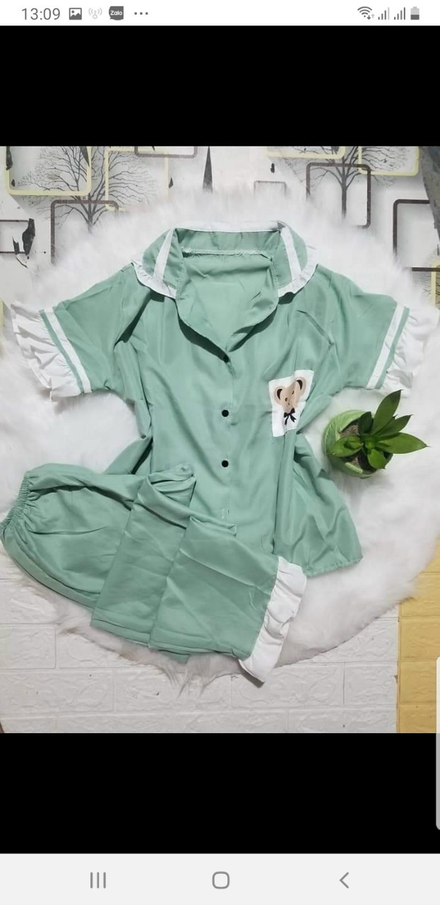 bộ lụa hàn trơn [dưới 58kg]