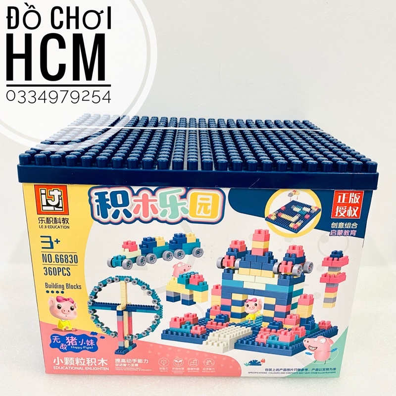 [260 - 360 CHI TIẾT] Đồ chơi xếp hình lắp ráp lego nút lớn dành cho bé thích lắp ghép lego giúp bé phát triển kỹ năng sáng tạo, tư duy
