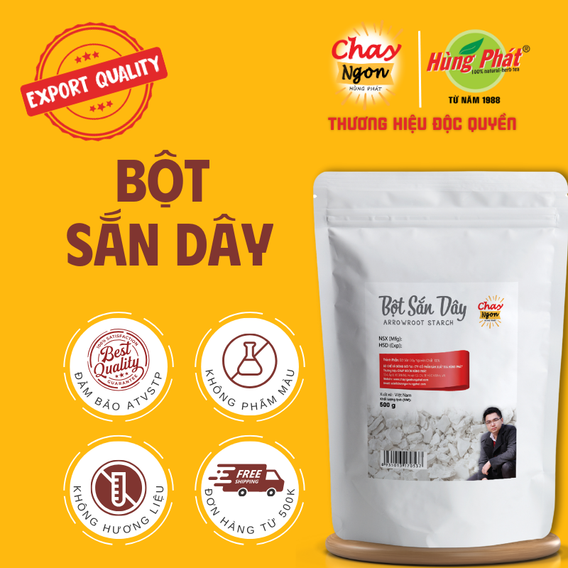 Bột Sắn Dây 500g - Thương Hiệu Hùng Phát