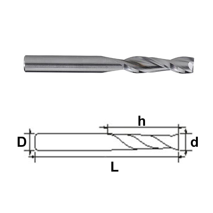 Mũi phay 2 me xoắn Fastart 6mm