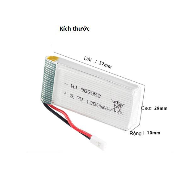 Pin Máy Bay Điều Khiển 3.7V 1200mAh 25C( X5SW .X5S.X5SC.M18..)