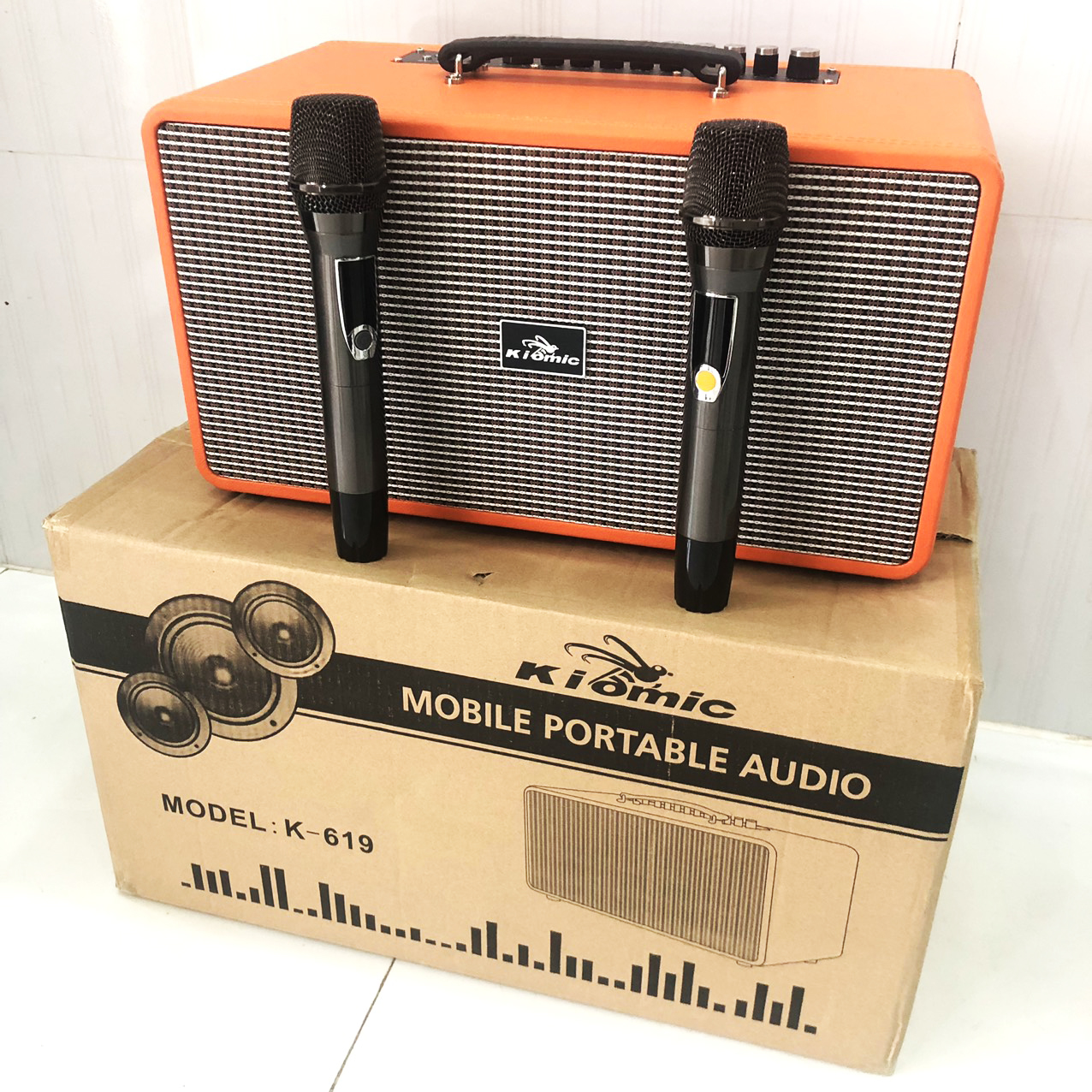 Loa kéo karaoke công suất lớn | loa kéo giá rẻ | loa kéo bluetooth đọc được usb thẻ nhớ tay kéo sang trọng tặng kèm 2 mic hát karaoke