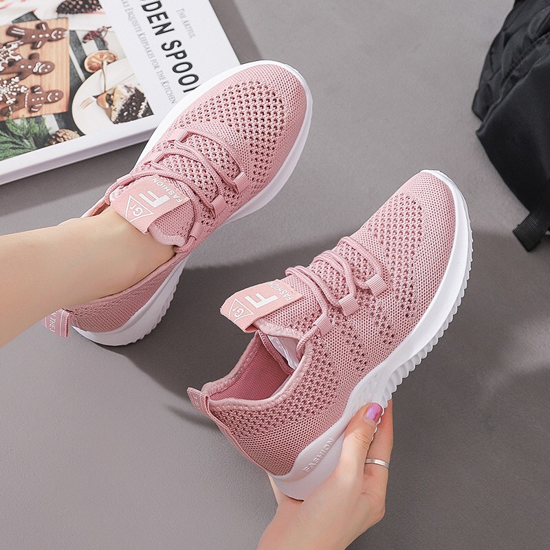 giày thể thao nữ cổ chun cực đẹp, giày chạy bộ tập gym 3 màu hàng đủ size