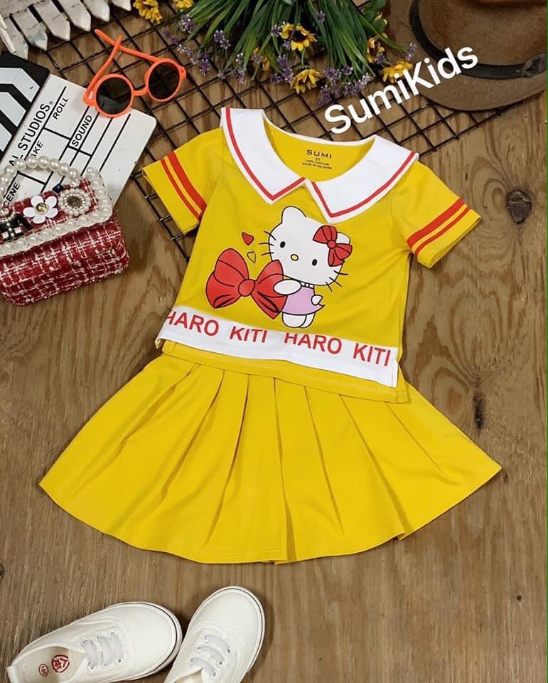 [HCM]SET CHÂN VÁY HÌNH KITTY BÉ GÁI SIZE ĐẠI