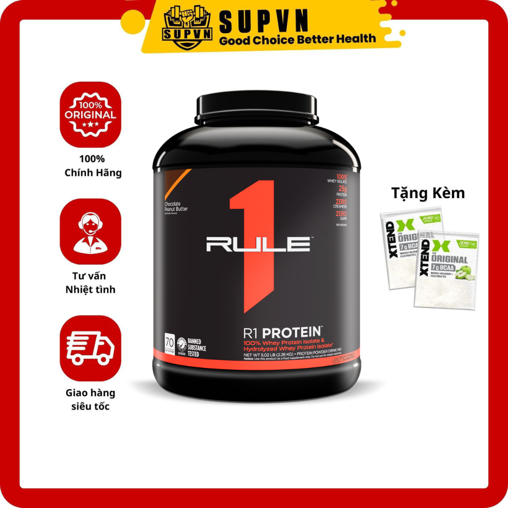 Rule 1 Protein Isolate 5Lbs - Sữa tăng cơ Rule1 - Whey Protein R1