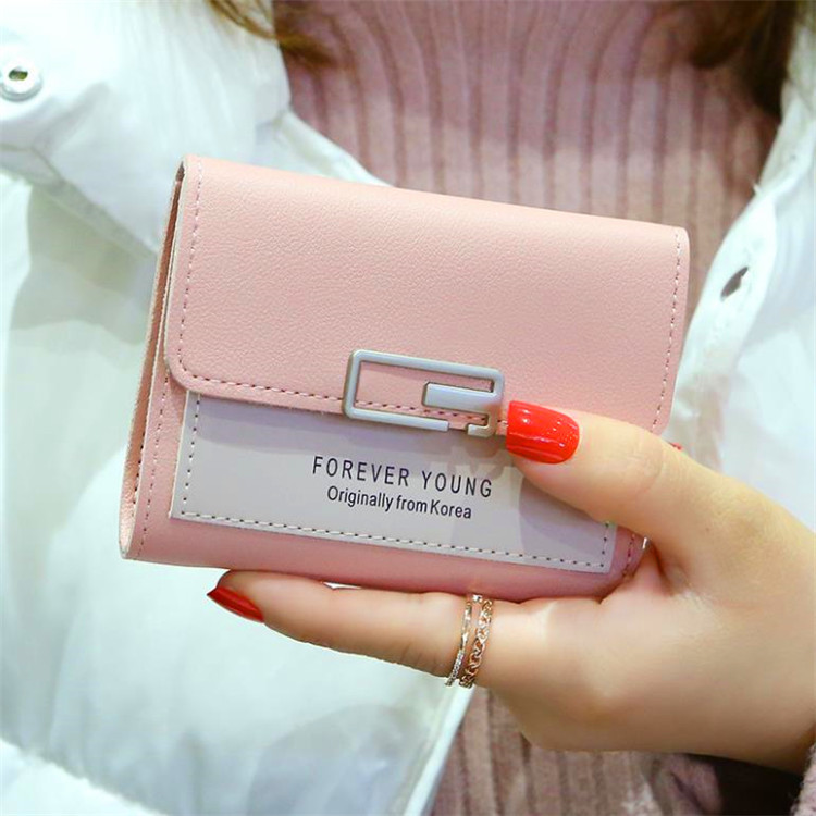 Ví nữ cầm tay gấp 3 nhỏ gọn, thiết kế nhiều ngăn, đựng tiền, đựng thẻ tiện dụng, chất liệu PU bền đẹp LX0050