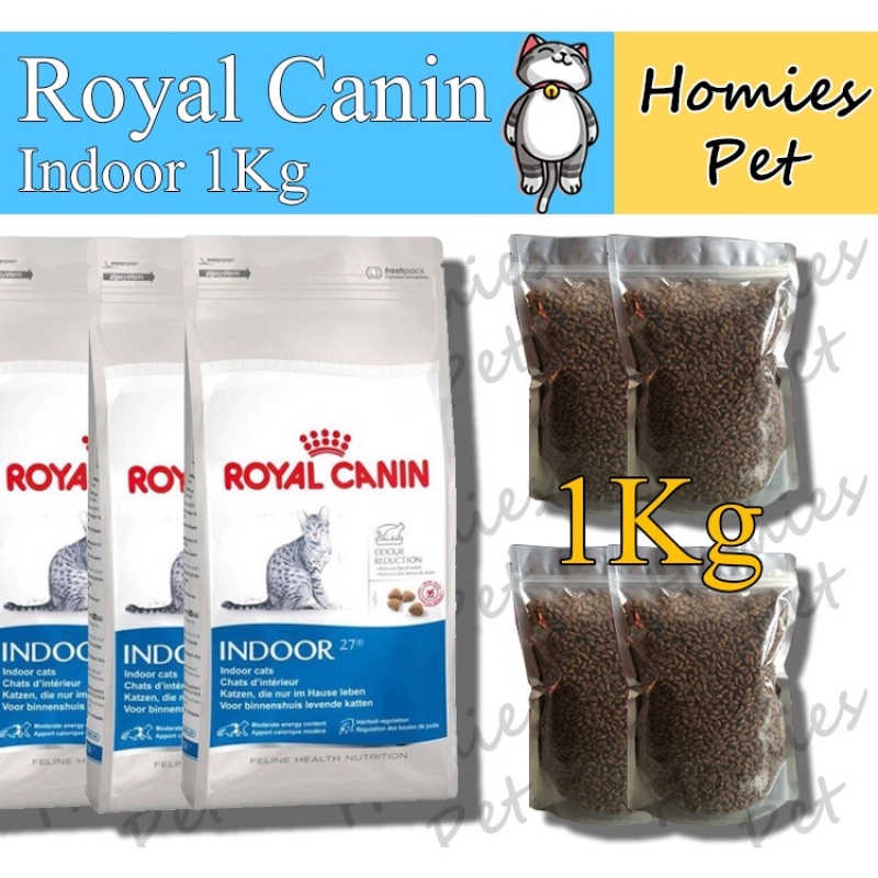Hạt Royal canin indoor 27[CHÍNH HÃNG] cho mèo 1kg, thức ăn cho mèo - Homies Pet