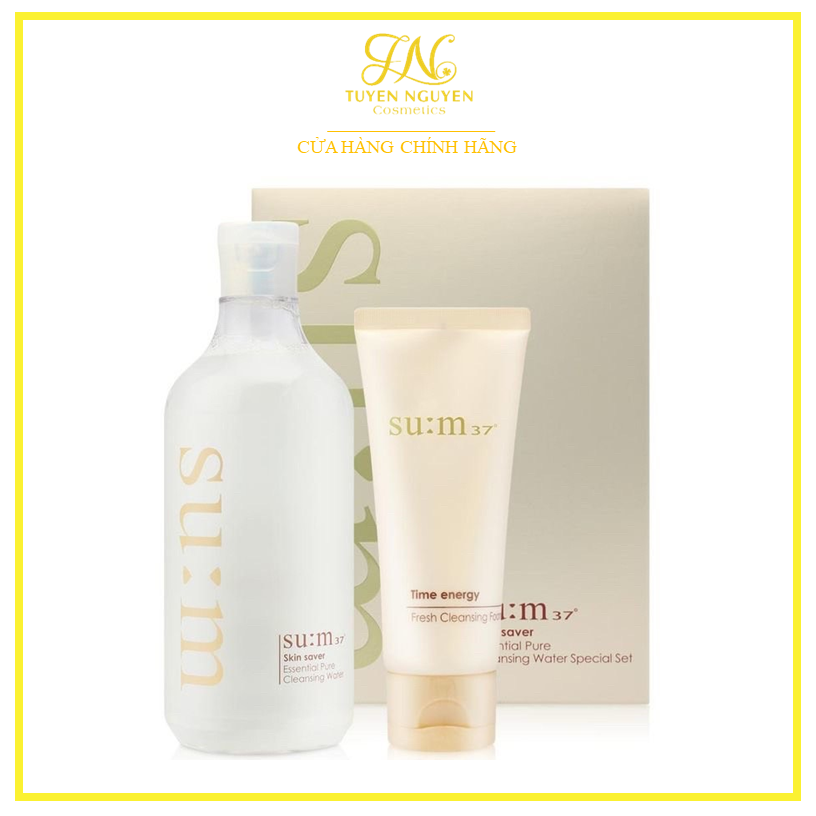 Set nước tẩy trang sum full 400ml + sửa rửa mặt sum 100ml