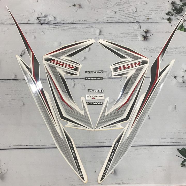 Bộ tem dán xe máy Airblade 125 đời 2013-2014 màu BẠC