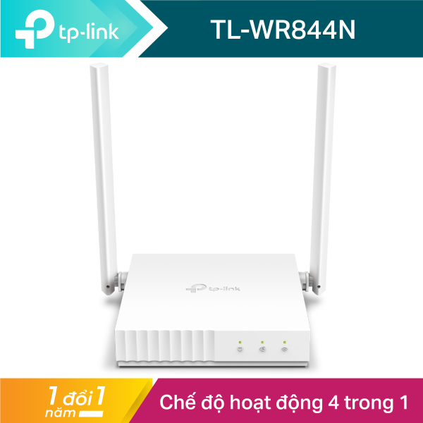 Bộ phát wifi TP-Link đa chức năng 4 in 1 chuẩn N 300Mbps - Router wifi TP-Link TL-WR844N hãng phân phối chính thức
