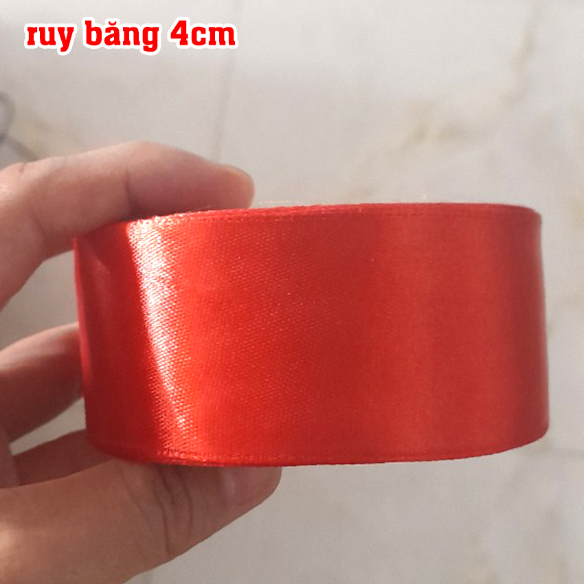 Ruy băng lụa cuộn dài 22m-30m bản rộng 2cm/3cm/4cm