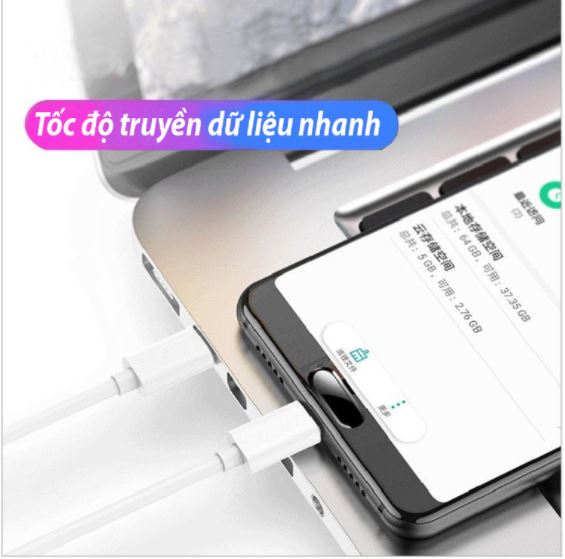 Cáp Sạc Nhanh USB TYPE C TO USB TYPE C 3A 60W - USB C TO USB C Dài 1m