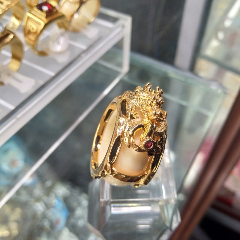 Nhẫn Chạm Khắc Rồng - Nhẫn Phong Thủy May Mắn