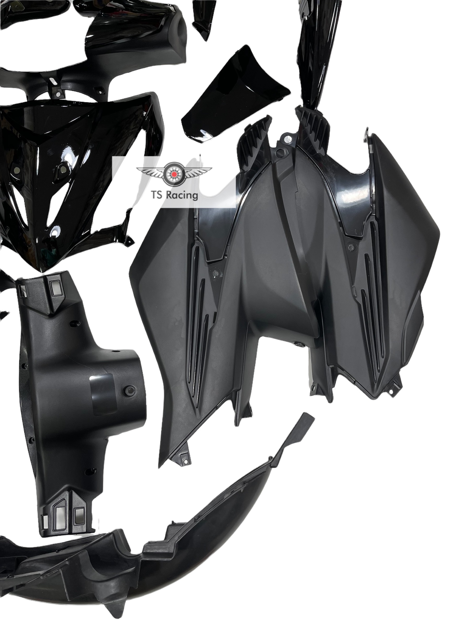 Dàn áo wave RSX100 màu đen - tặng team 3 lớp