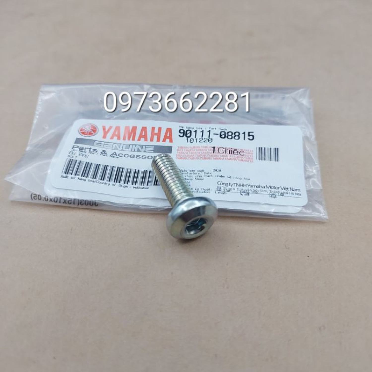 Ốc bu lông bắt đĩa thắng trước EXCITER, SIRIUS, JUPITER...Zin