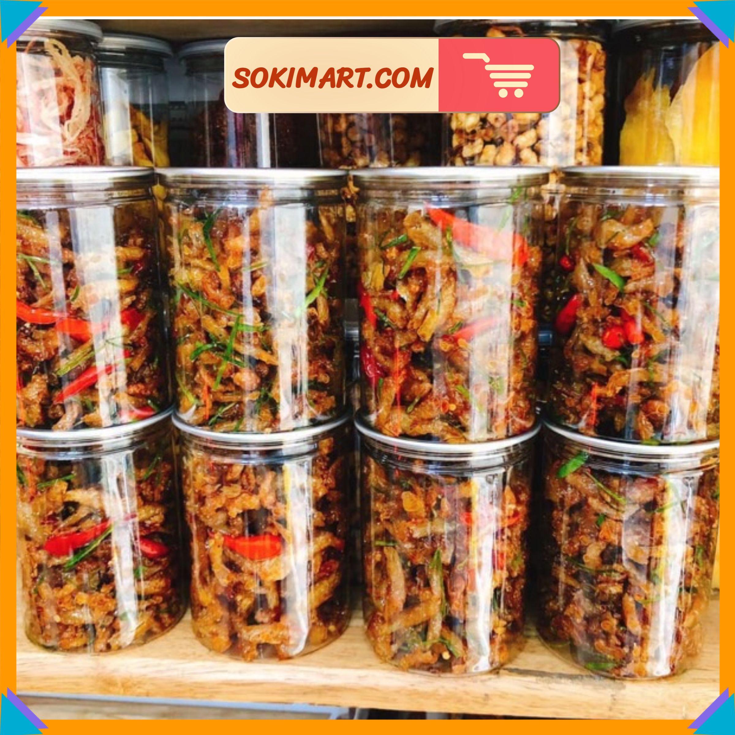Cá cơm rim tỏi ớt - 250g