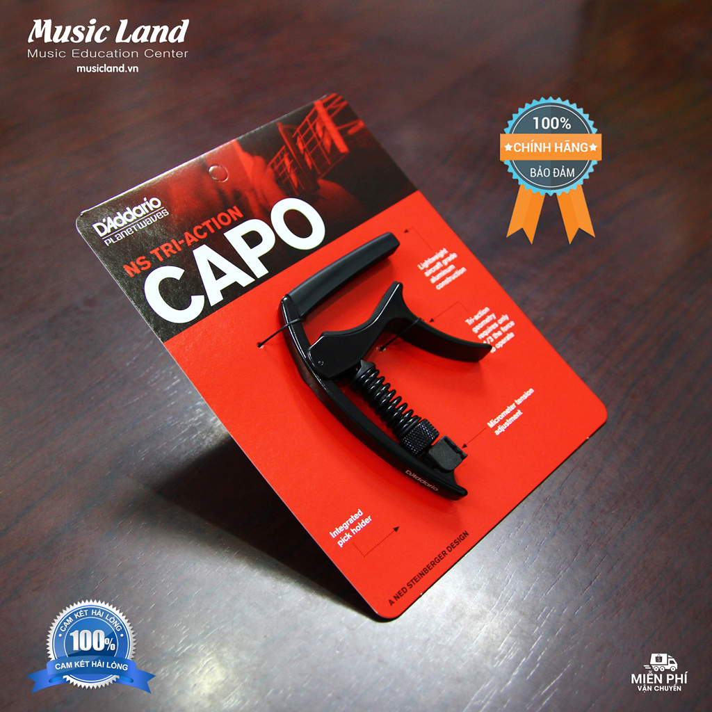 Capo Đàn Guitar - Planet Waves NS Tri-Action - Chính Hãng