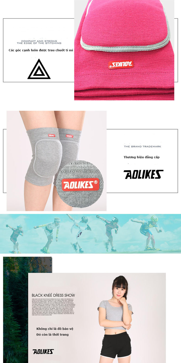 [HCM]Đai ống đầu gối Aolikes A0210 (1 cặp)