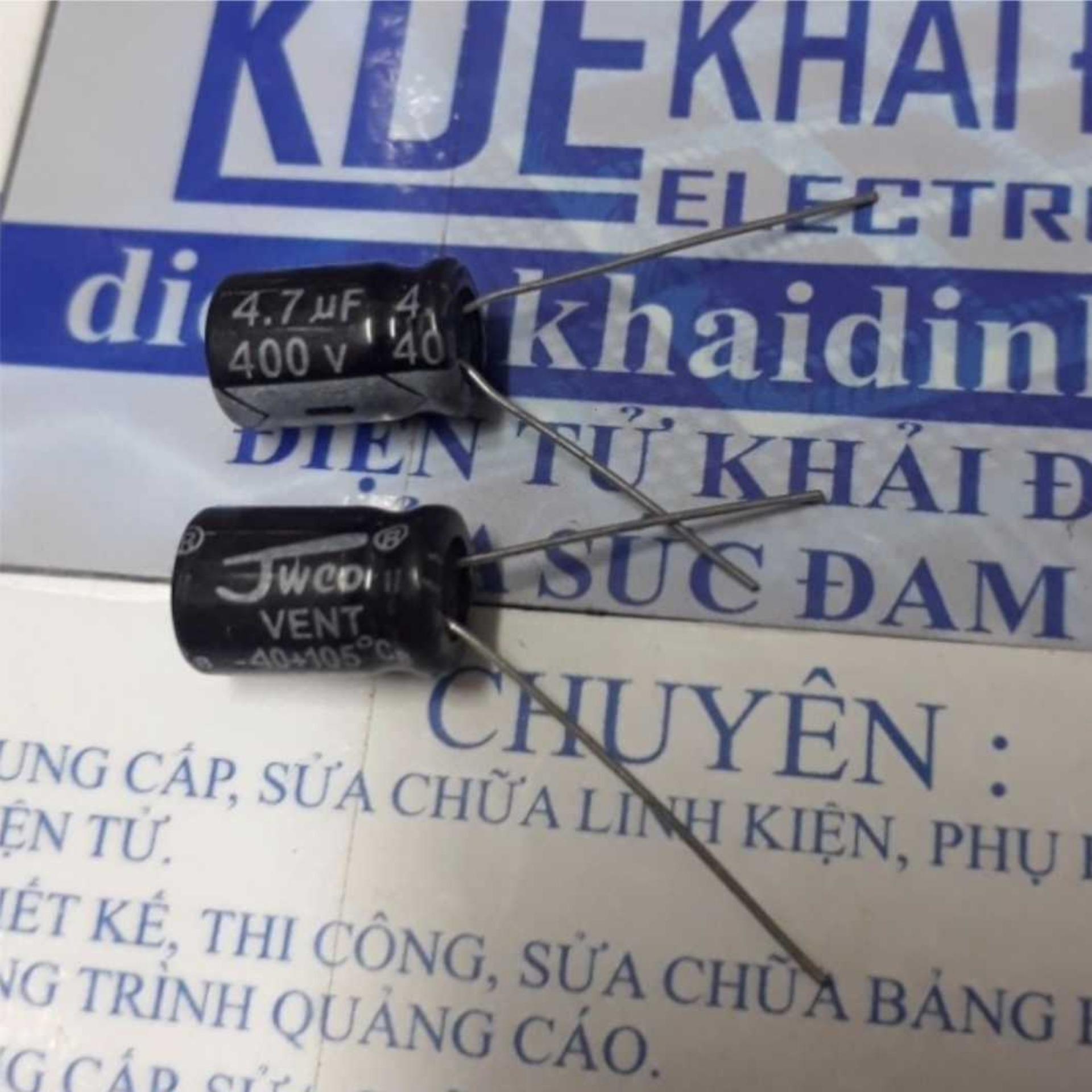 20 con TỤ HÓA, TỤ PHÂN CỰC 4.7uf 400V kde1785