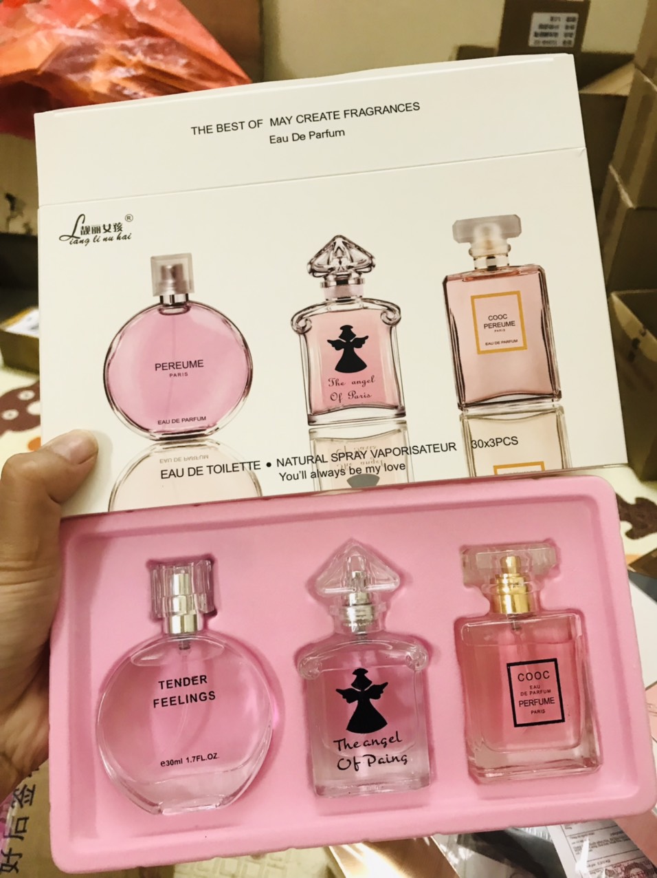 Set 3 chai nước hoa nữ M'aycreate quà tặng cao cấp