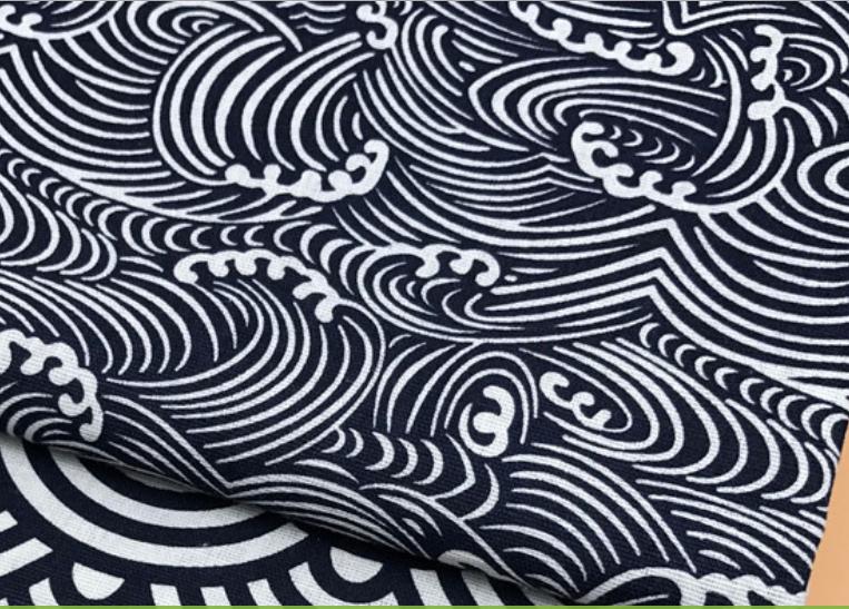 [HCM]Vải bố vải canvas mẫu sóng biển