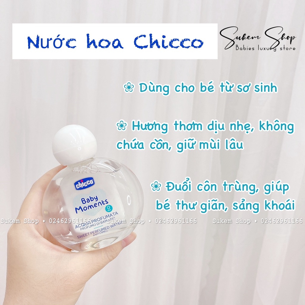 Nước Hoa Chicco 100ml An Toàn Cho Bé Sơ Sinh
