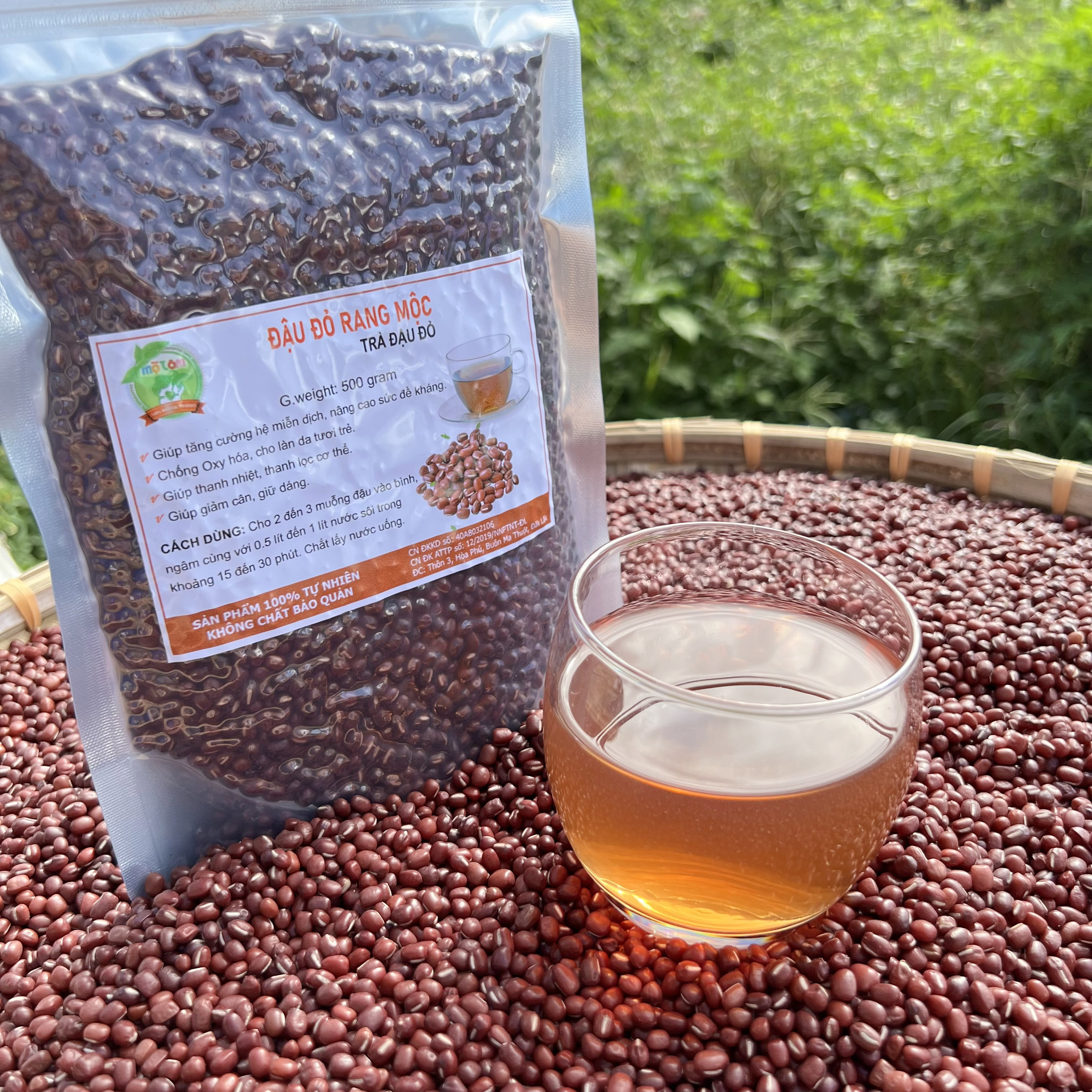 500GRAM ĐẬU ĐỎ RANG MỘC (TRÀ ĐẬU ĐỎ)