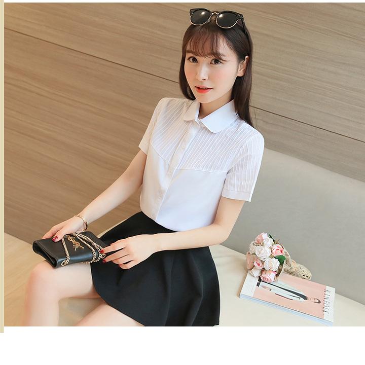 [HCM]Áo sơ mi nữ tay ngắn công sở AN01