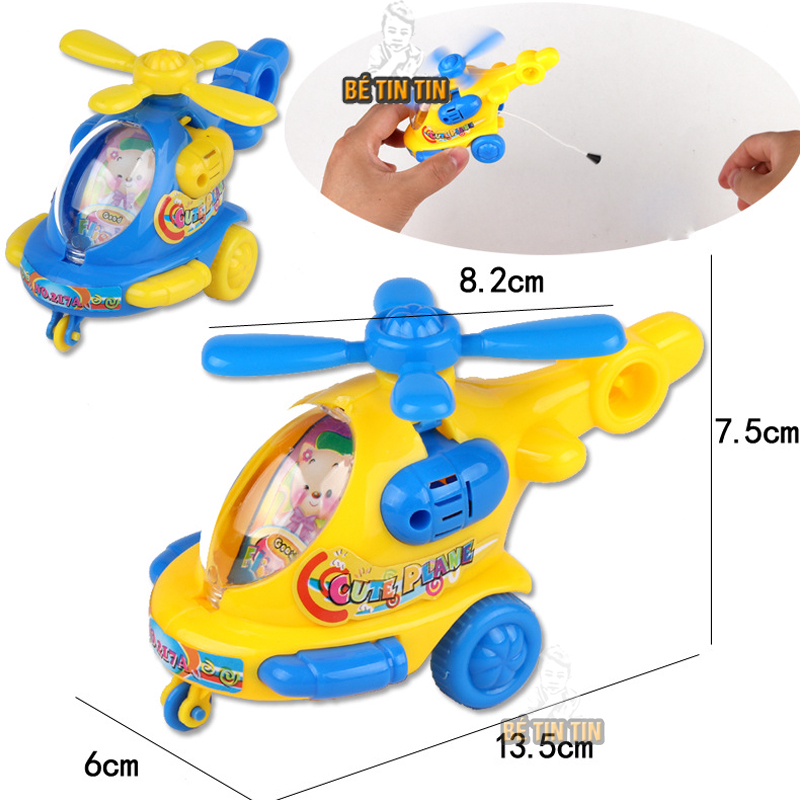 Đồ chơi máy bay trực thăng mini chạy bằng dây cót 216A