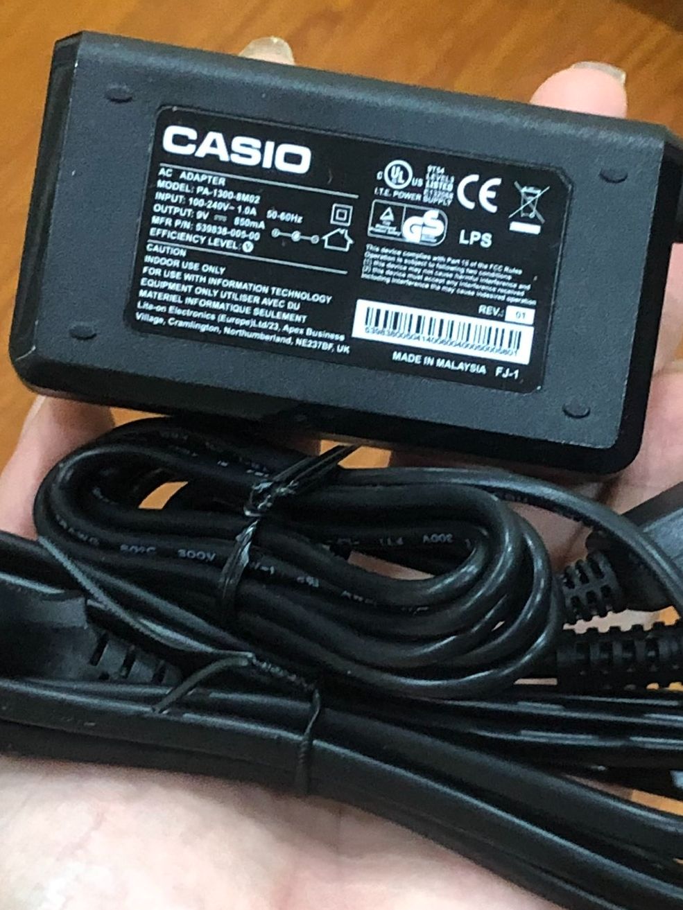 nguồn adapter cho đàn casio CT-700 CT-770 (dây nguồn casio 9v)