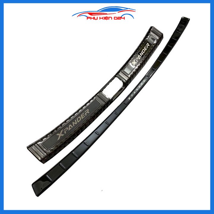Ốp chống trầy cốp trong ngoài Xpander 2022 2023 2024 vân titan chuẩn form xe, trang trí, bảo vệ cốp ô tô