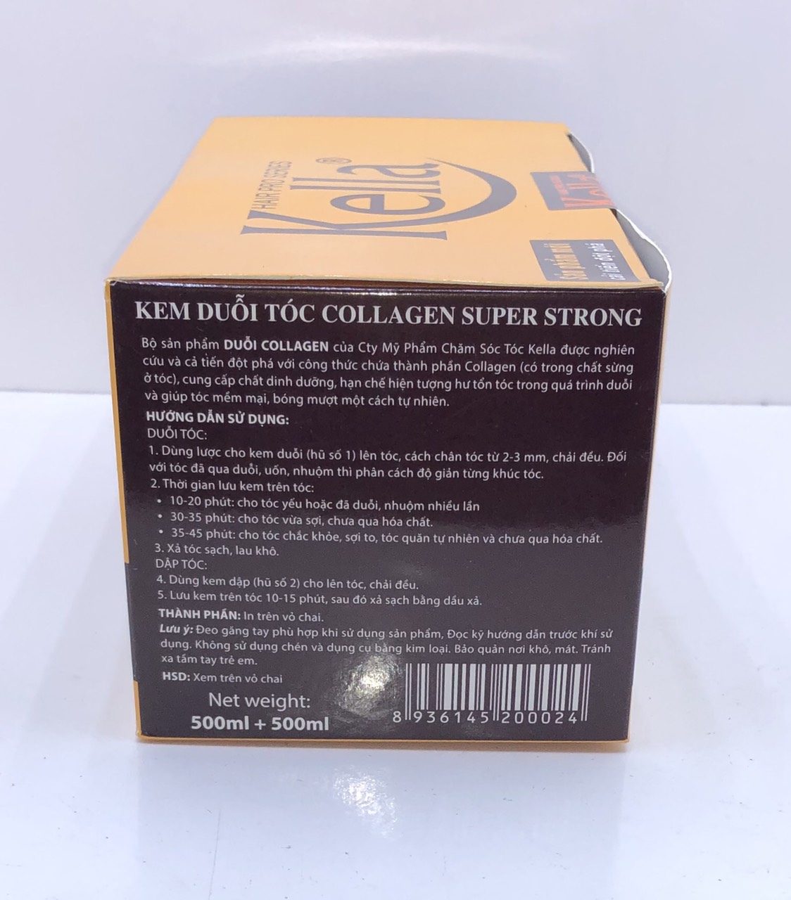 Kem duỗi tóc KELLA Collagen Super Strong (500ml)