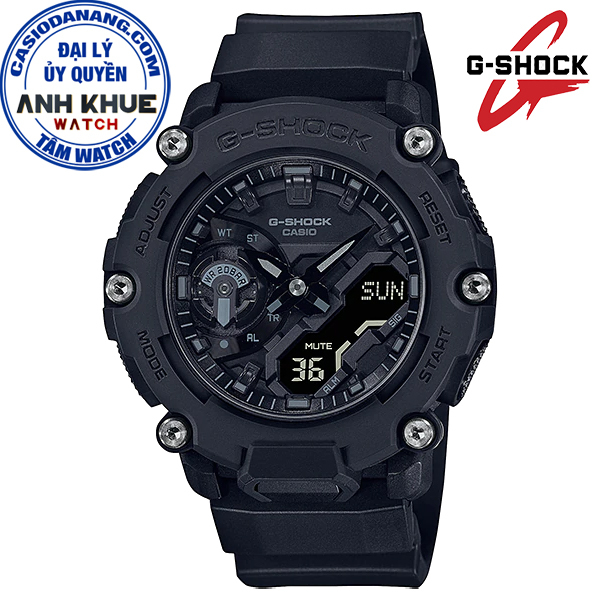 Đồng hồ nam dây nhựa Casio G-Shock chính hãng Anh Khuê GA-2200BB-1ADR (47mm)