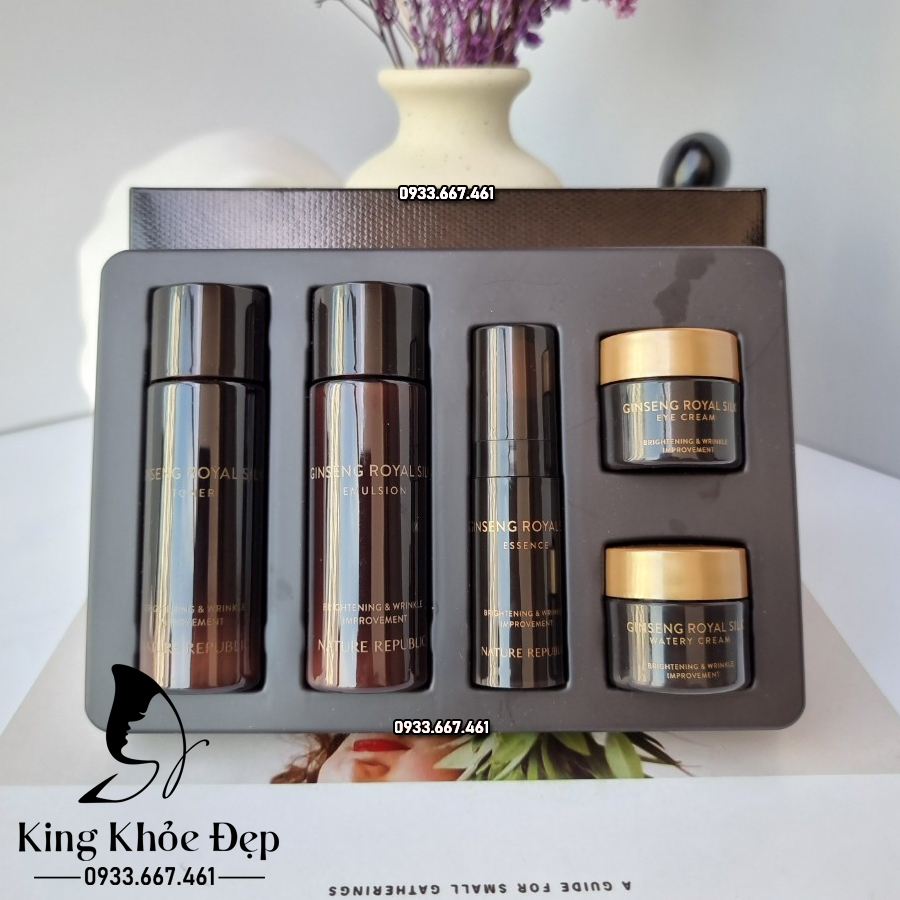 Bộ Dưỡng Da Nature Republic Ginseng Royal Silk